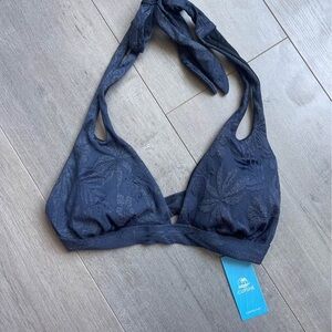 NWT Cupshe navy sparkly bikini top Medium